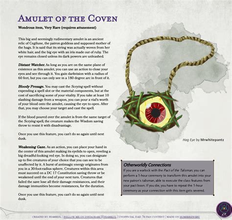 The Critter Witch - A Beast Loving Boss Witch : r/UnearthedArcana