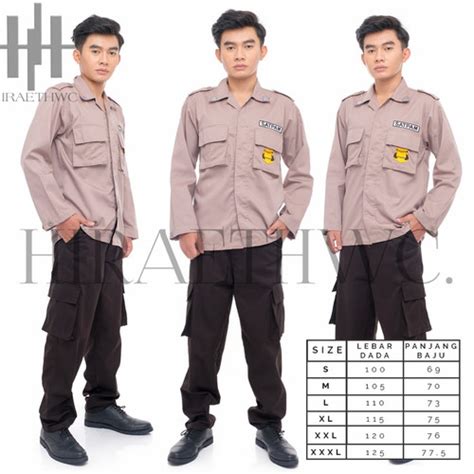 Jual Seragam Dinas Lapangan Satpam/Seragam PDL Security Model Terbaru ...