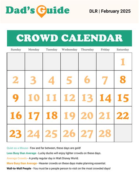 Disneyland Crowd Calendar 2025