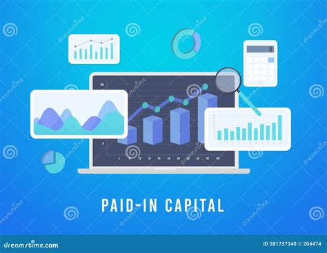 Paid-in Capital Concept. Showcase Cash Inflow, Equity Accumulation and ...