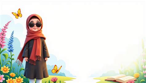 Landscape design with iranian characters for school cards | Premium AI ...