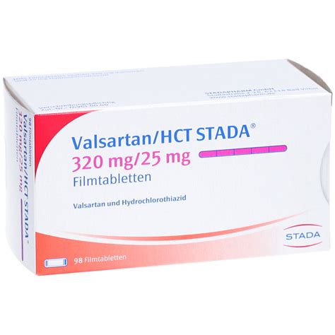 Valsartan/HCT STADA® 320 mg/25 mg 98 St mit dem E-Rezept kaufen - Shop Apotheke