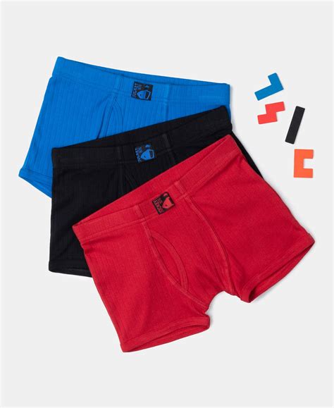 Buy Super Combed Cotton Rib Fabric Solid Trunk with Front Open Fly and ...