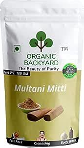 ORGANIC BACKYARD 100% Natural Multani Mitti Powder for Face Care ...