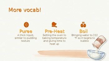Image result for Cooking Vocabulary Examples