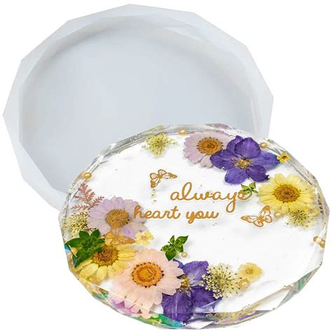 Ditya crafts® - 5" Round Frame Mold, Zig Zag Edges Mold,Coaster Mold ...