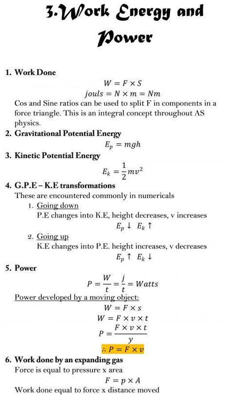 A Level Physics Formula Sheet 的图像结果