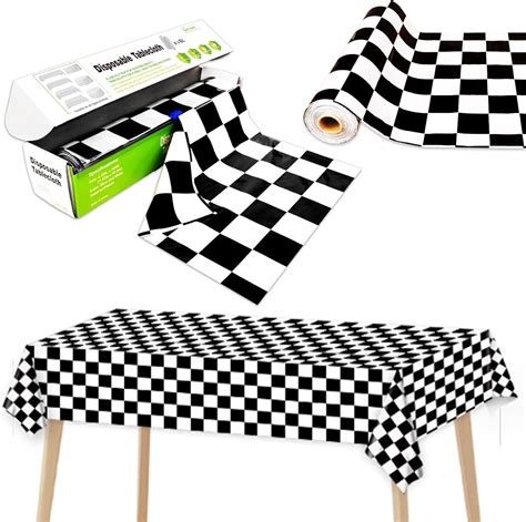 Walmart Black And White Checkered Tablecloth at Betty Finkelstein blog