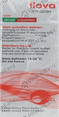 Tiova Metered-Dose Inhaler: Uses, Side-effects, Price, Dosage & More ...