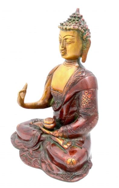 Buy Buddha Meditation Multicolored Brass Showpiece Online at Best Price