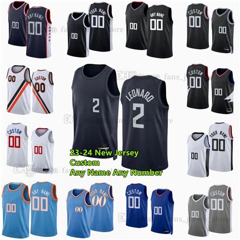 Kawhi Leonard James Harde N Custom Printed 2023 24 Season Basketball ...