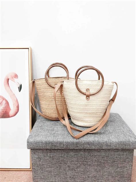 Ladies Beach Bag Woven Handbag Summer: Xia's Grass Weaving Vine Paper ...