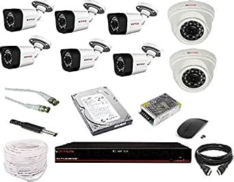CP PLUS Wireless 6 Bullet 2 Dome (2.4MP), 1TB HDD, 90M Wire Bundle, 8 ...