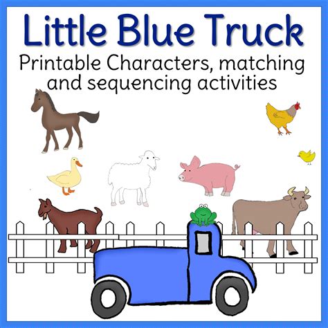 Little Blue Truck Printables Free Book Companions Are Wonderful Tools ...
