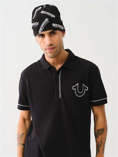 ARCHED LOGO BEANIE - Black | True Religion