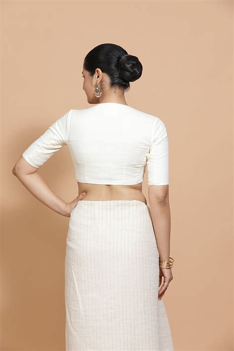 Purple Raisa Sleeveless Silk Saree Blouse with Gota Patti for Festive ...