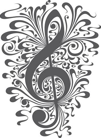 Image result for Fancy Treble Clef