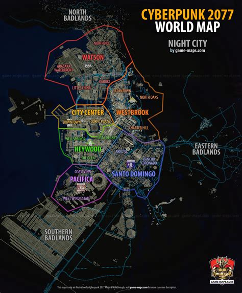 Night City Map J Gray On X: "The Night City (2077) Map From The