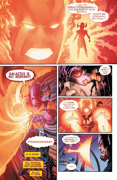 Galactus vs Dormammu / Dr. Strange, in JN 80's Avengers/Fantastic Four ...