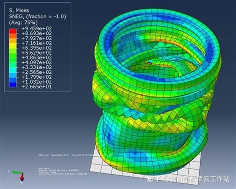 Abaqus 3D Example 的图像结果