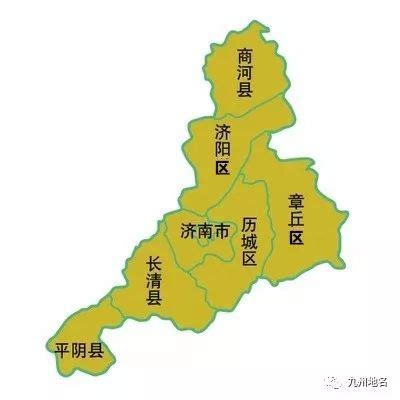 济南行政区划图地图-千图网