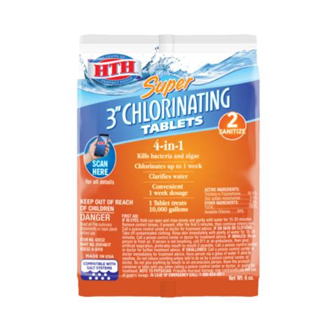 One 1 HTH Super 3 4 in 1 Chlorinating Chlorine India | Ubuy