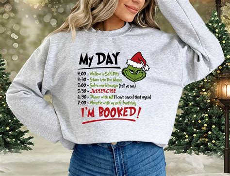Buy Grinch My Day Grinchmas Squad Grump Christmas Xmas Festive Jumper ...