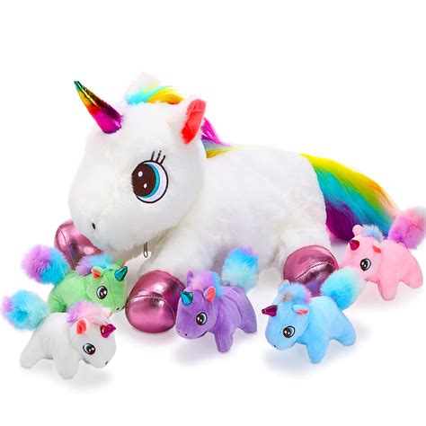 Fluffy Unicorn Stuffed Animal