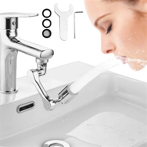 Rotating 1080°Faucet Extender, Universal Large-Angle Swivel Faucet ...