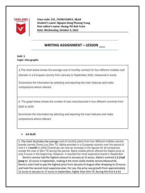Template Writing Assignment | PDF | Vocabulary | Information