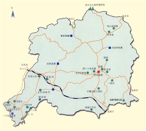 安龙县旅游图--旅游指南