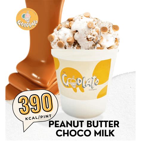 [LIMITED] 390 kcal/pint PEANUT BUTTER CHOCO MILK Low Calorie Ice Cream ...