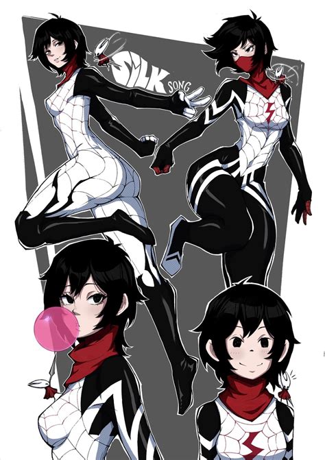hornet, silk, and cindy moon (marvel and 3 more) drawn by kekel | Danbooru