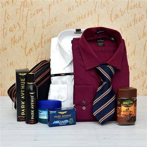 Buy or Order Maroon and White Shirt with Refreshment Kit Online ...