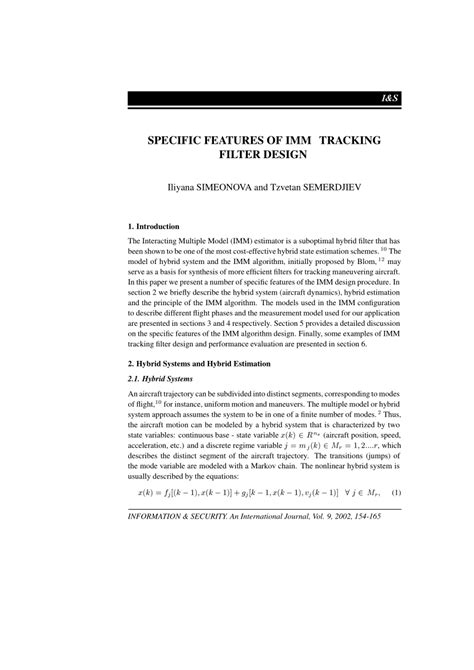 Image result for IMM Tracking Algorithm