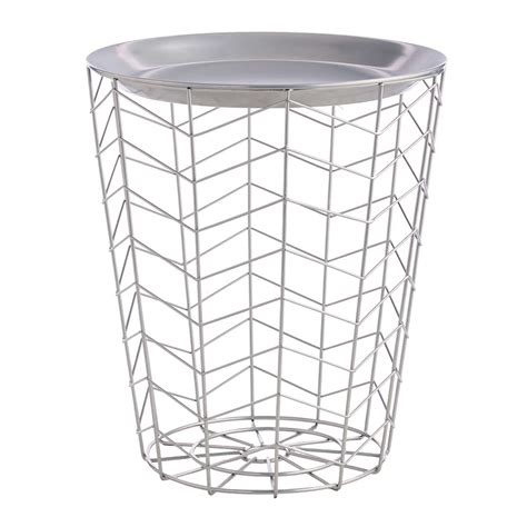Brody Accent Table, Silver