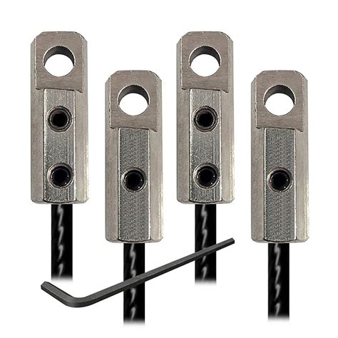 Adwester Gym Wire Lock Set of 4 pcs Made with Heavy Duty Solid Metal ...