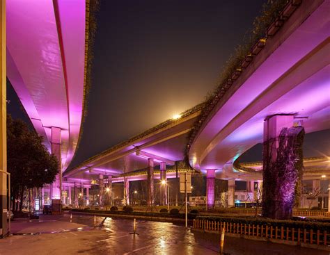 上海市静安区南北高架夜景照明工程_江苏恒绿建设工程有限公司
