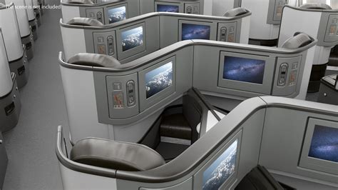 Airplane Business Class Seats Central 3D | 3D Molier International