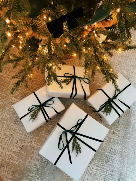 White Wrapping Paper for Christmas Gifts