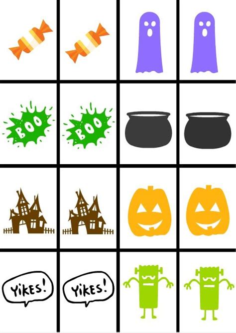 Printable Halloween Memory Game