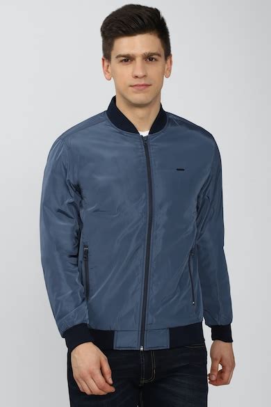 Buy Men Blue Solid Casual Jacket Online - 715306 | Peter England