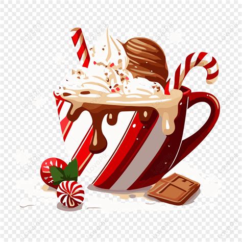 Christmas Hot Cocoa Vector,sticker,cartoon PNG Picture And Clipart ...