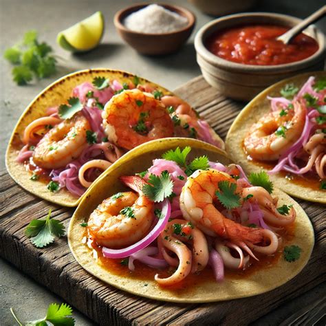 Tacos de Mariscos con Salsa Guayaba – Egzotikus Tengeri Tacos Recept