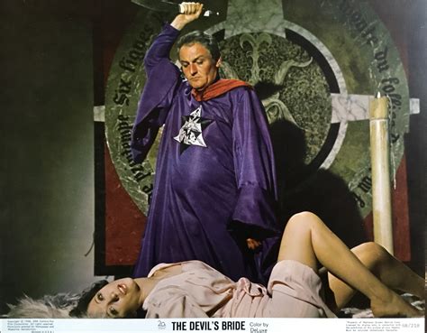 The DEVIL'S BRIDE (aka The DEVIL RIDES OUT) VINTAGE LOBBY CARDS ...