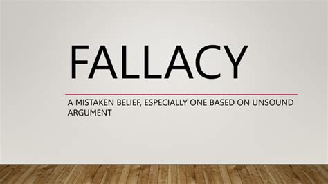 Image result for Fallacy Types