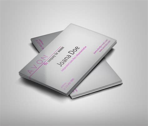 Free Template: Avon Representative Business Cards by Borce Markoski at ...