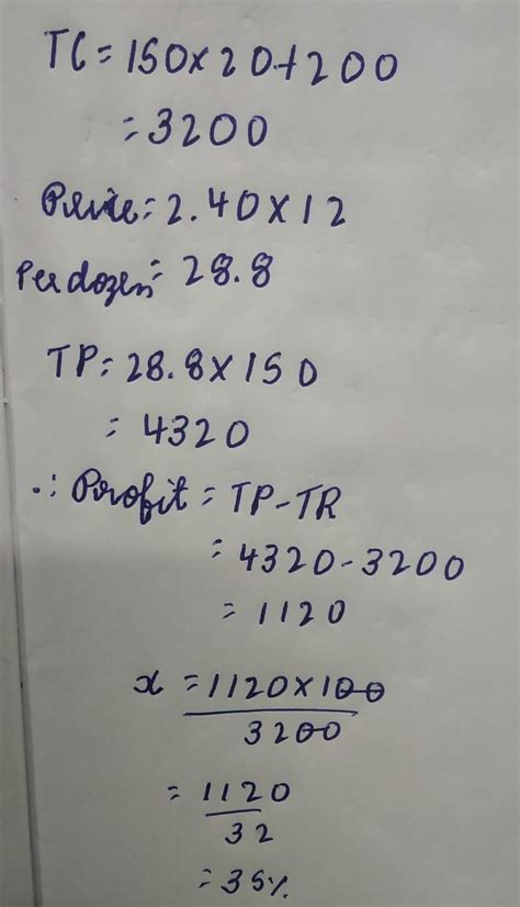 Kamal bought 150 dozen pencil at 20 rupees a dozen he is overhead ...