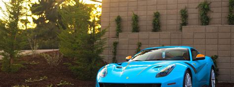 Download wallpaper Ferrari, Orange, Blue, Black, F12, TDF, section ...