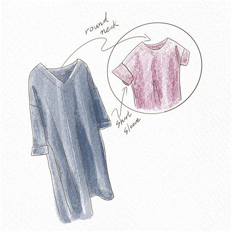 Easy Pattern A Line Loose Fit Dress PDF Sewing Pattern for Women V-neck ...